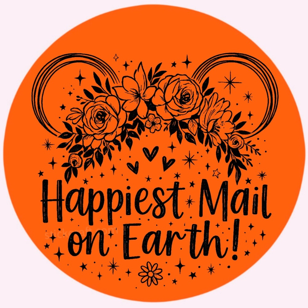 Happiest Mail on Earth Sticker 2” | Cute DISNEY Label | Small Biz Packaging - Picture 11 of 14